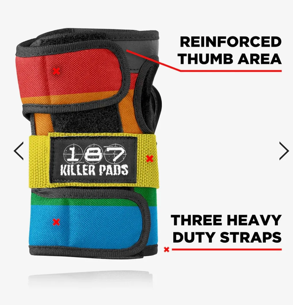 187 KILLER PADS WRIST GUARD RAINBOW