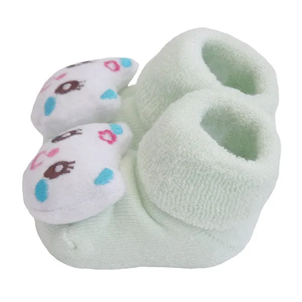 3 Pack Cute Infant Baby 3D Socks Slippers