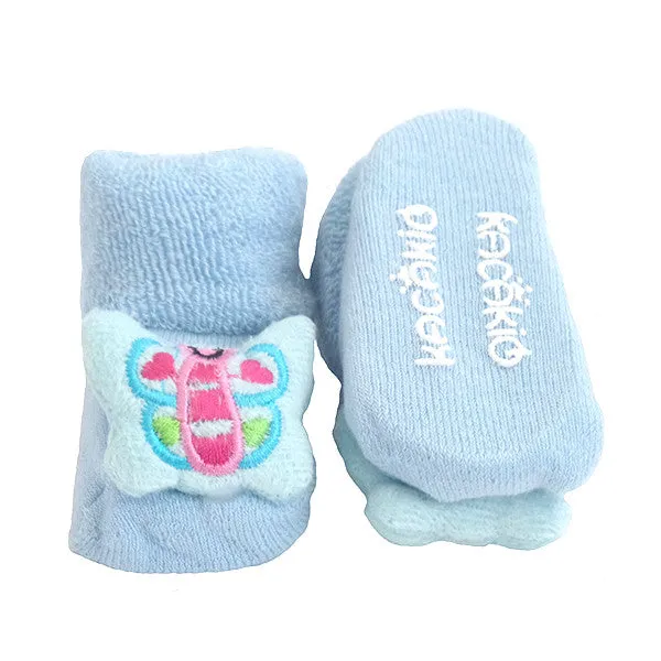 3 Pack Cute Infant Baby 3D Socks Slippers