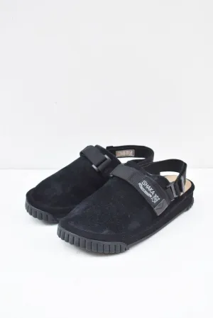 ★30%OFF★「SHAKA」snug clog suede -black-