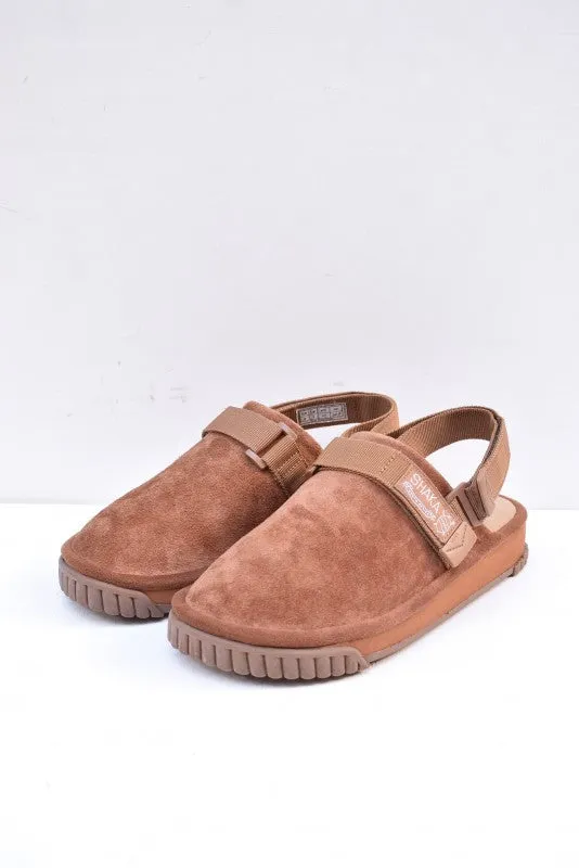 ★30%OFF★「SHAKA」snug clog suede -brown-