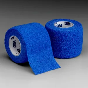 3M 1581B Coban Self-Adherent Wrap Blue 1" x 5 Yards