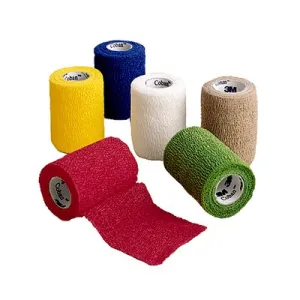 3M 1583A Coban Self-Adherent Wrap Assorted Colors 3" x 5 Yards