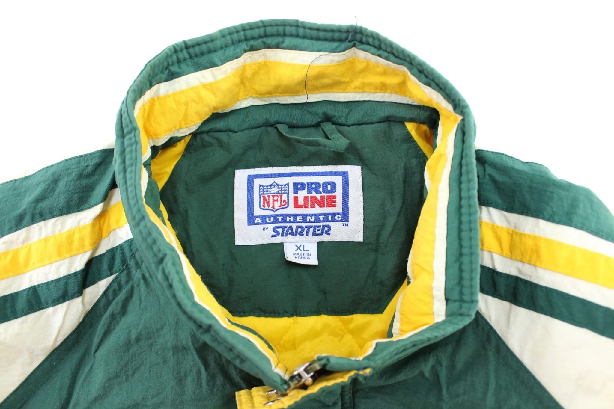 90's Green Bay Packers Embroidered Starter Zip Up Jacket