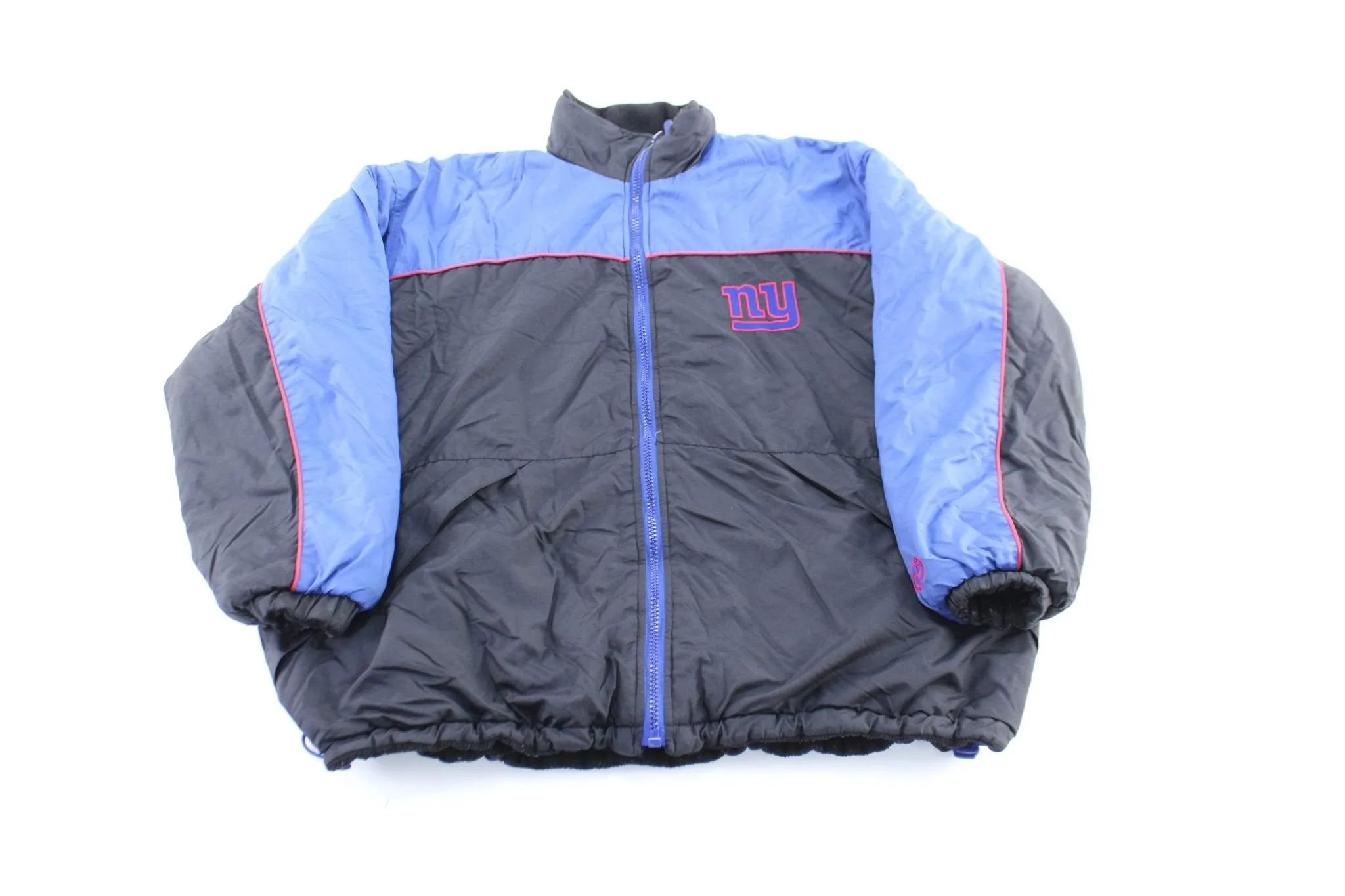 90's New York Giants Embroidered Reversible Zip Up Jacket