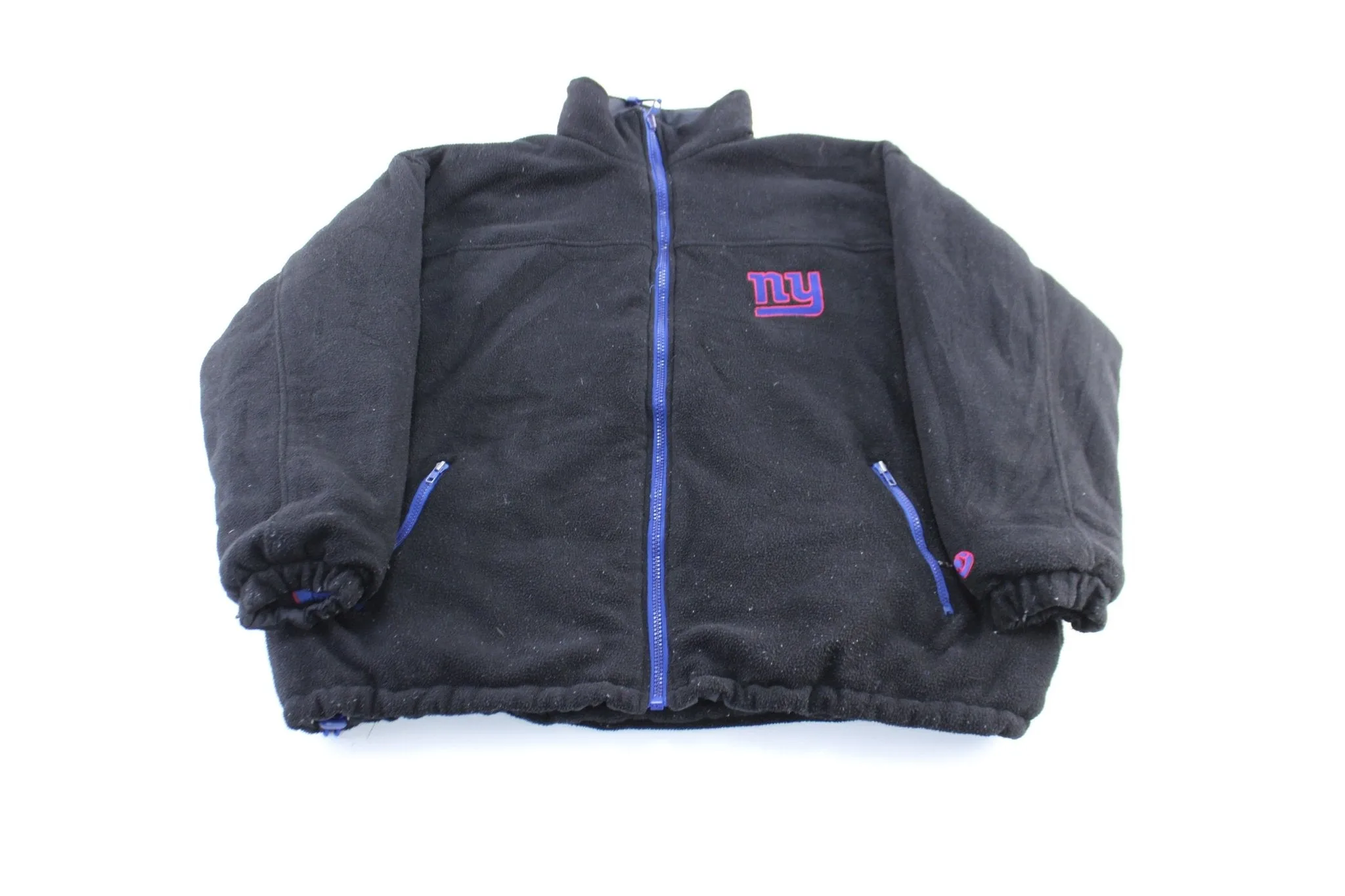 90's New York Giants Embroidered Reversible Zip Up Jacket