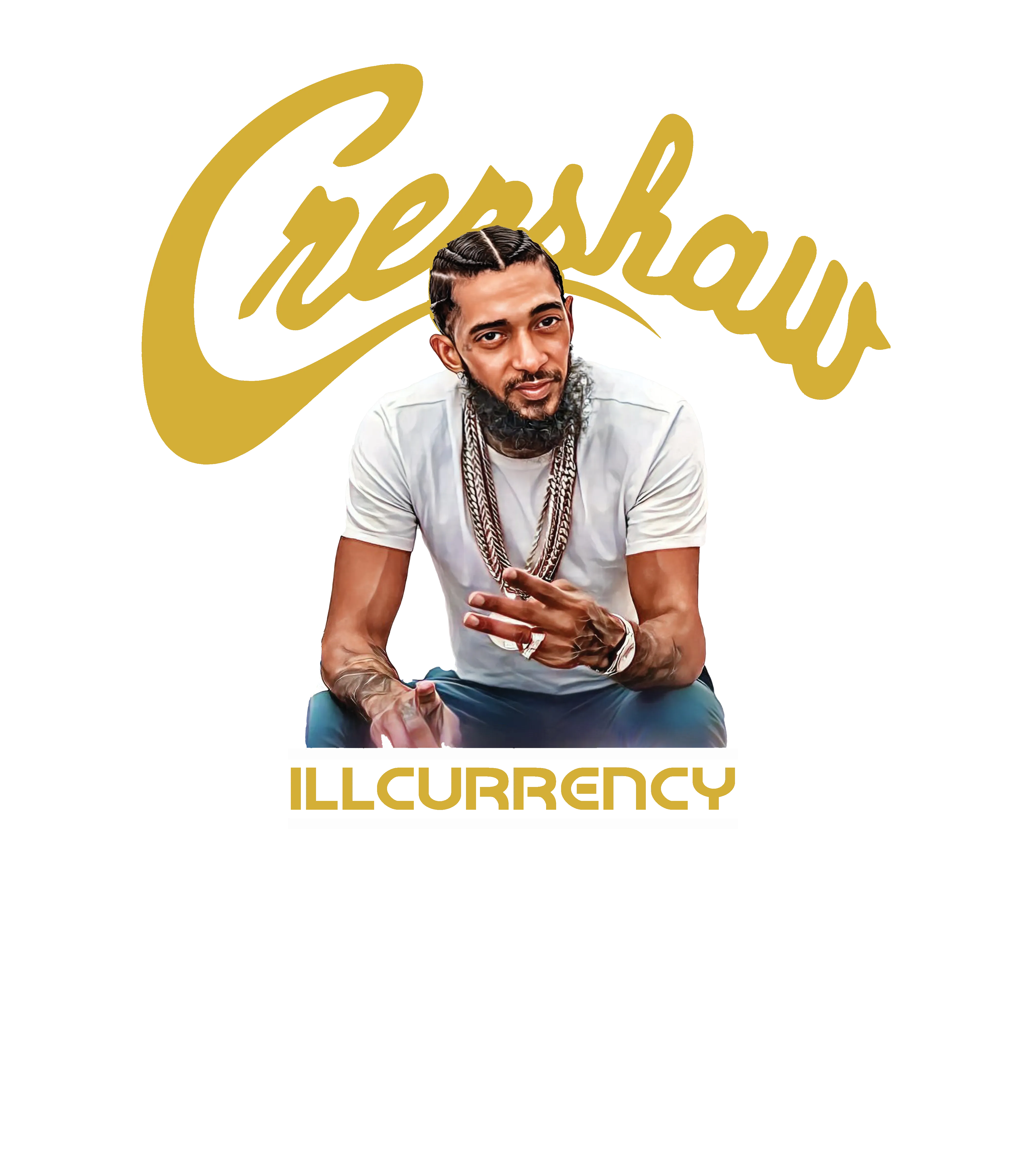 Air Jordan 1 High OG Metallic Gold Black T-Shirt (Crenshaw)| illcurrency