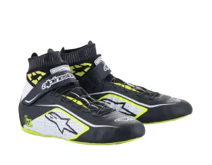 ALPINESTARS 2715020_158_12 TECH 1Z v2 Racing shoes, FIA 8856-2018, black/yellow fluo/white, Size 45,5