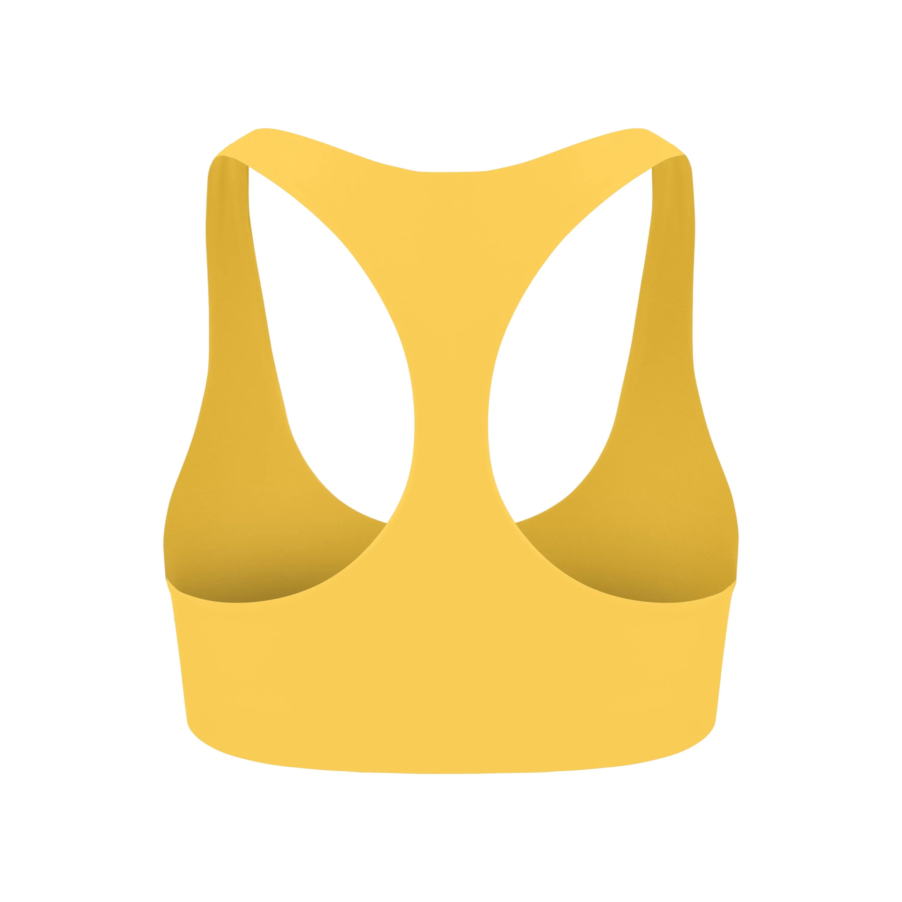 Alva Racerback Sports Bra | Recycled Nylon | Mustard