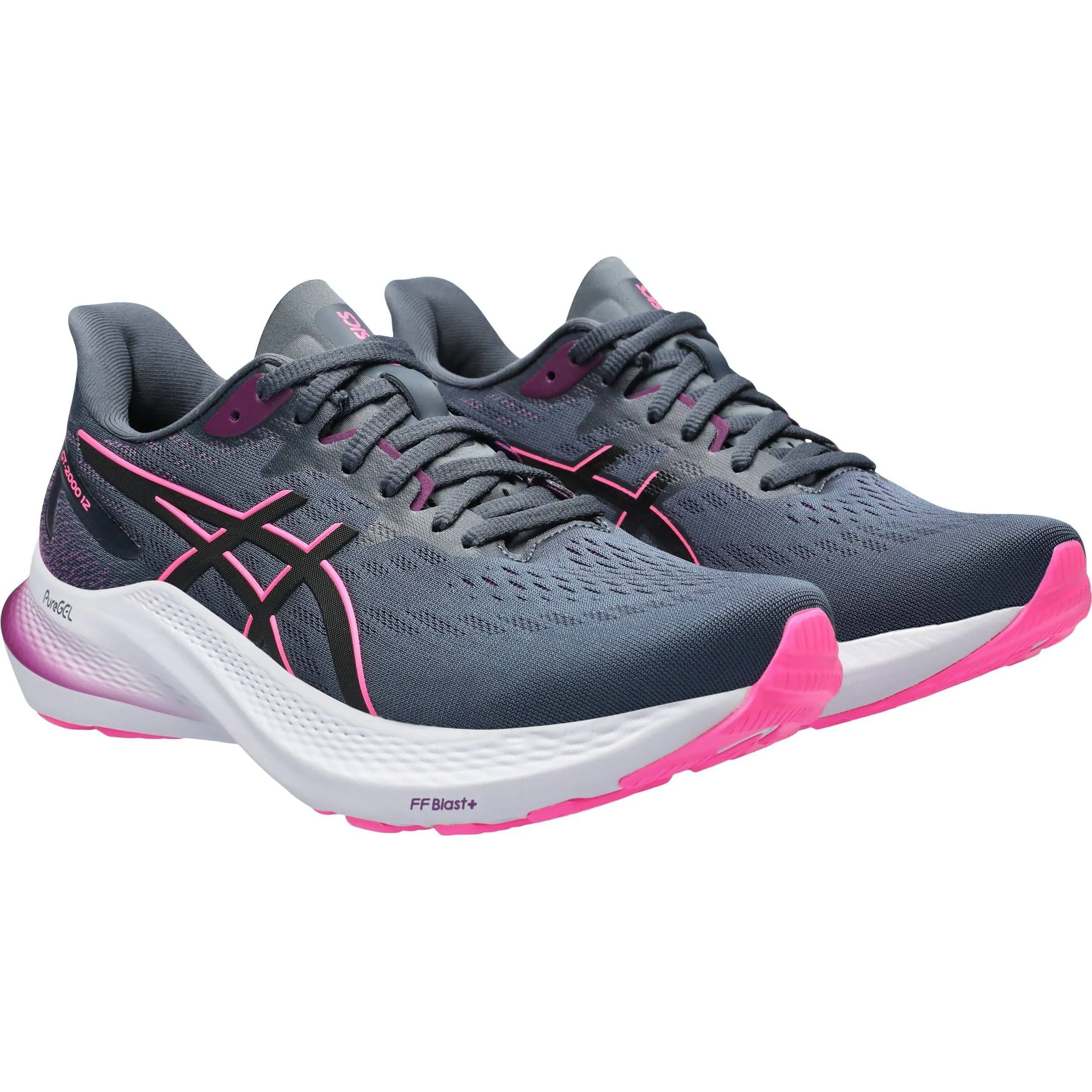 Asics GT 2000 12 Womens Running Shoes - Grey