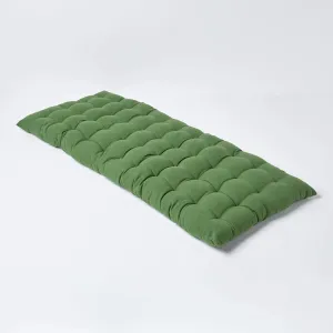 ATOOTFUSION Soft Cotton Color Quilt | Foldable Light Weight Filled Single Firm Cotton Quilt Mattress| Gadda (Solid Coloured, 1 Sleeping Capacity, 2.5 x 6 ft or 72 x 30 Inches) (Dark Green (Mehndi))