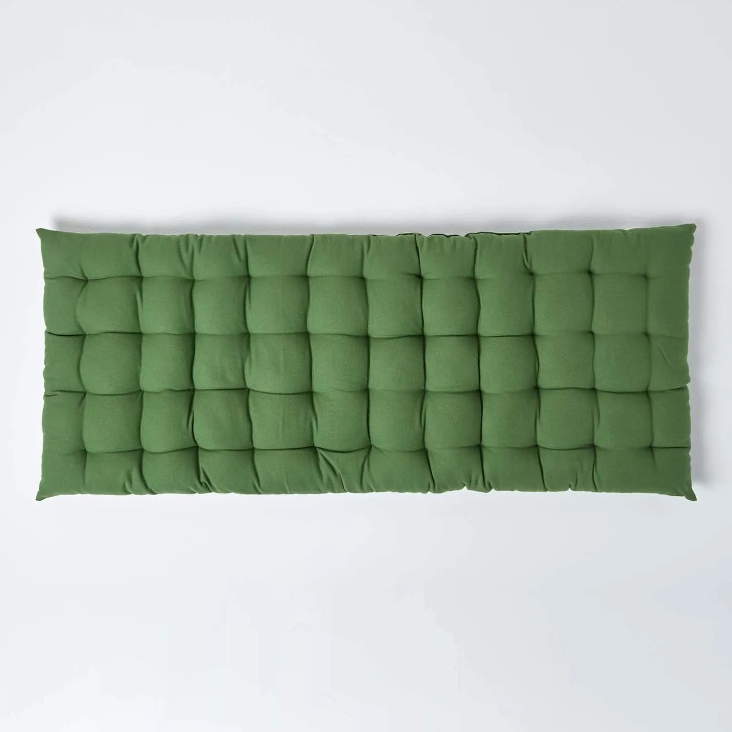 ATOOTFUSION Soft Cotton Color Quilt | Foldable Light Weight Filled Single Firm Cotton Quilt Mattress| Gadda (Solid Coloured, 1 Sleeping Capacity, 2.5 x 6 ft or 72 x 30 Inches) (Dark Green (Mehndi))