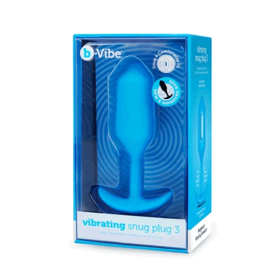 b-Vibe Vibrating Snug Plug 3 - Blue