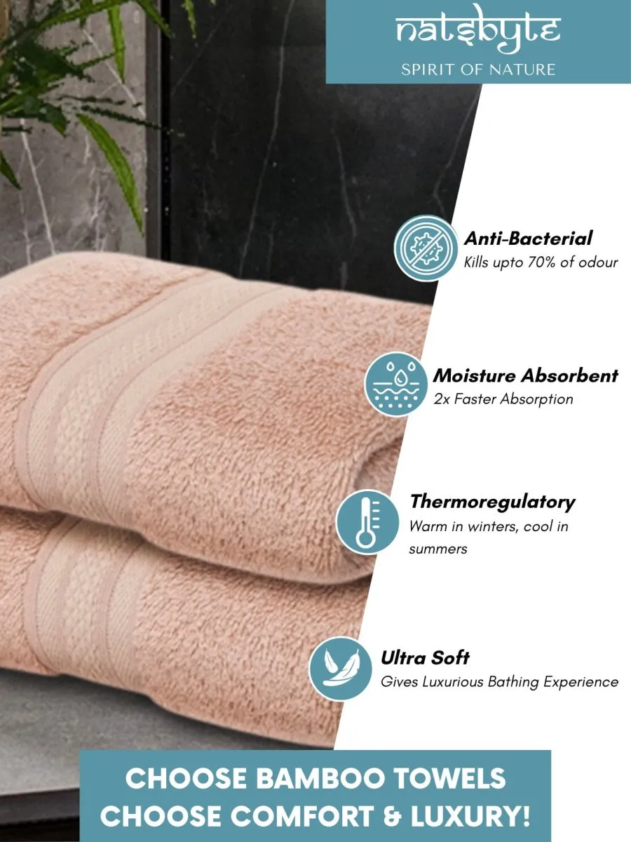 Bamboo Fiber Face Towel  - Beige (Pack of 3)