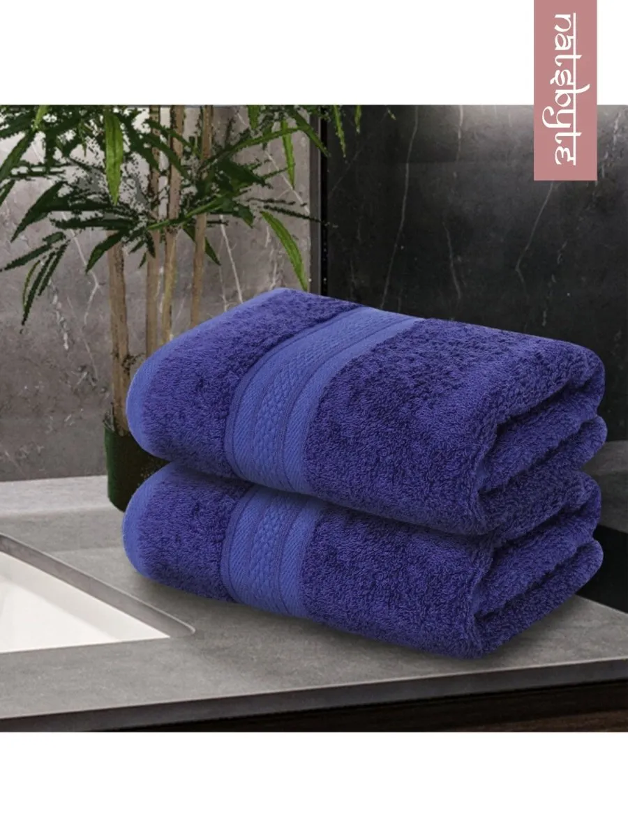 Bamboo Fiber Face Towel  - Blue (Pack of 3)