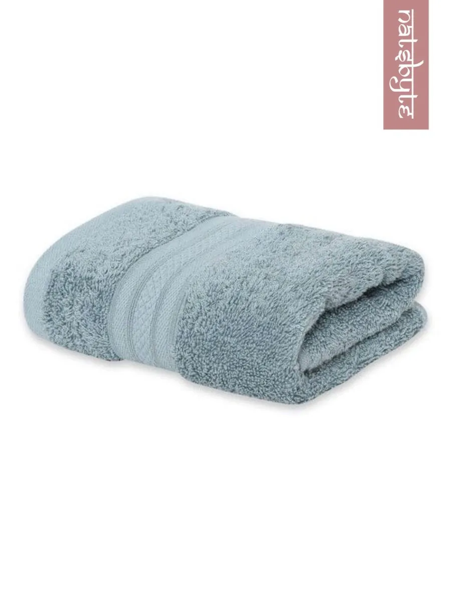 Bamboo Fiber Face Towel  - Cadet Blue (Pack of 3)