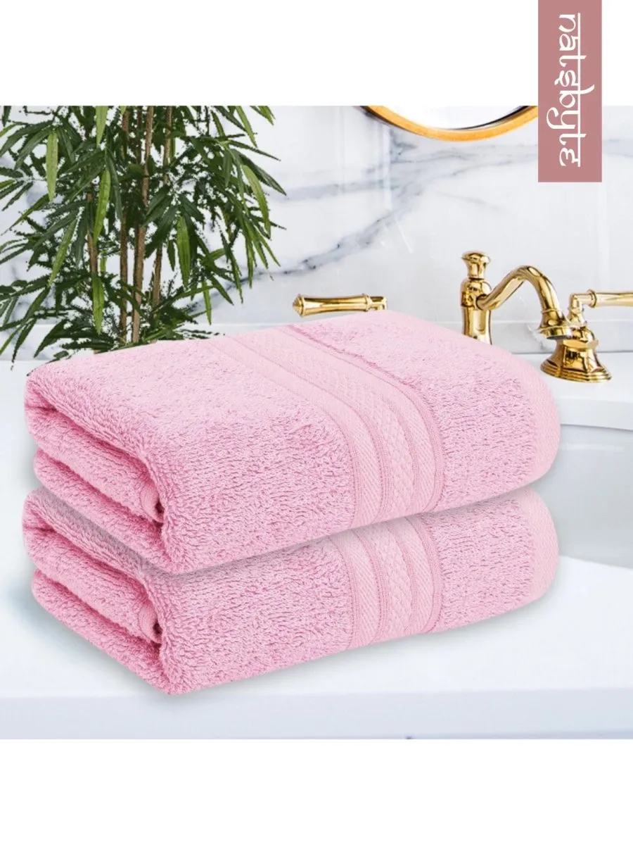 Bamboo Fiber Hand Towel  - Pink