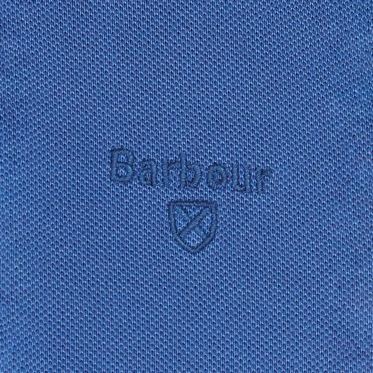 Barbour Men's Washed-Out Sports Polo Shirt in Marine Blue