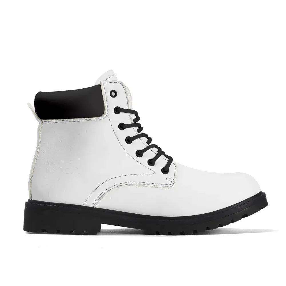 Black Outsole Leather All Season Boots