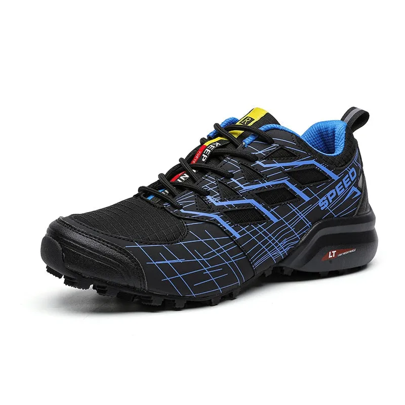 Brand Spring Fashion Outdoors Sneakers Breathable Men's Running Shoes Comfortable Hiking Shoes Casual Shoes Plus Size 40-48