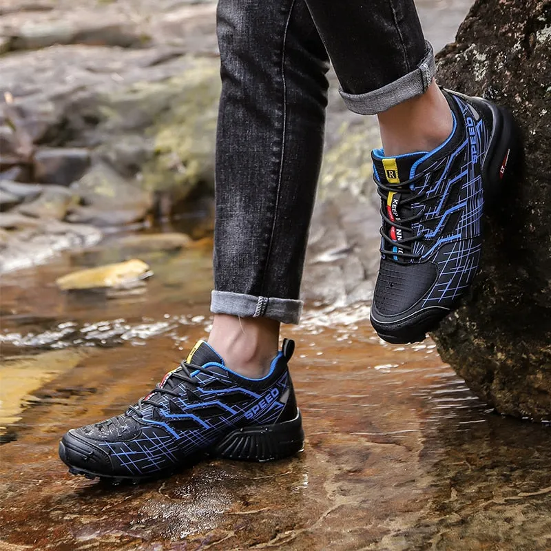 Brand Spring Fashion Outdoors Sneakers Breathable Men's Running Shoes Comfortable Hiking Shoes Casual Shoes Plus Size 40-48