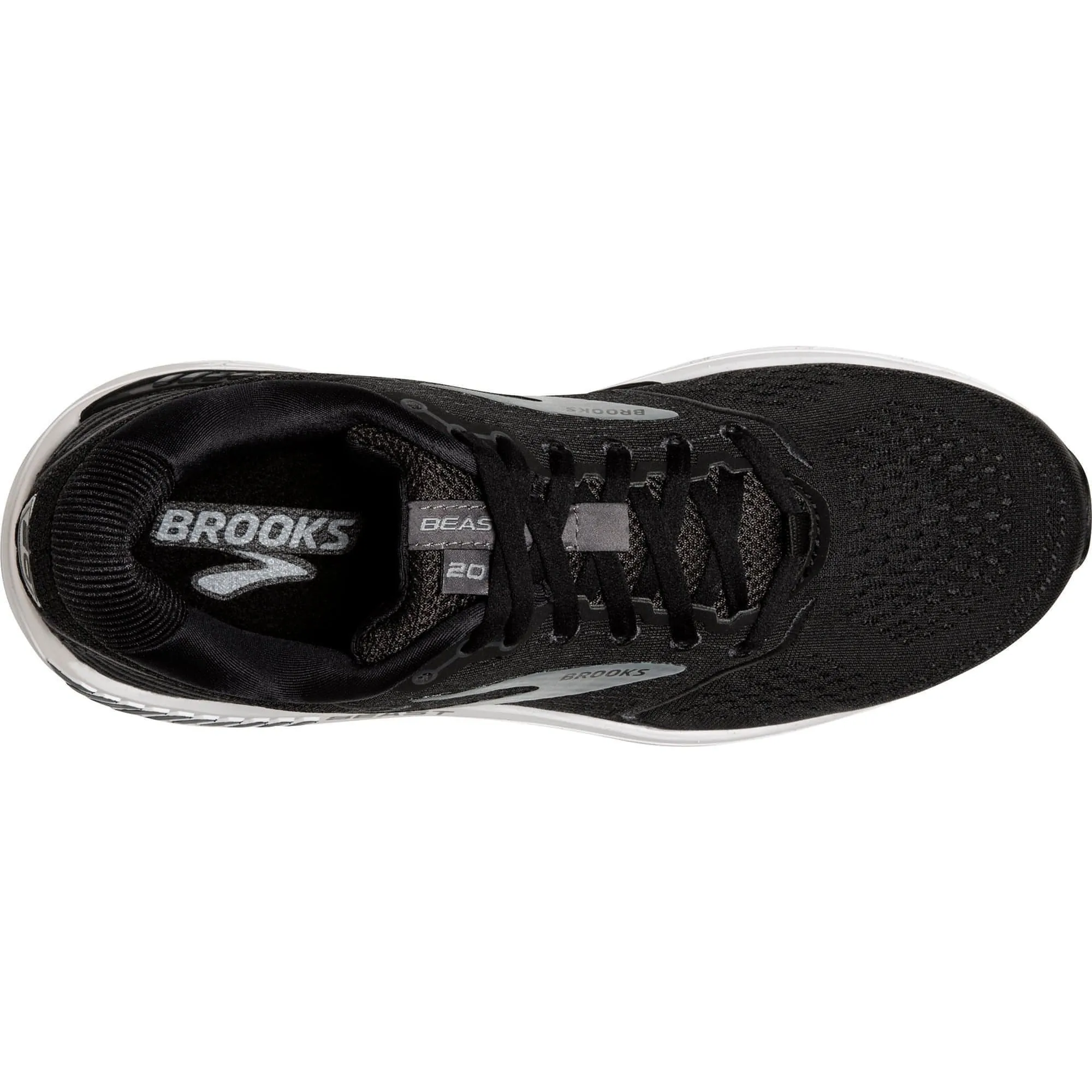 Brooks Beast 20 WIDE FIT Mens Running Shoes - Black