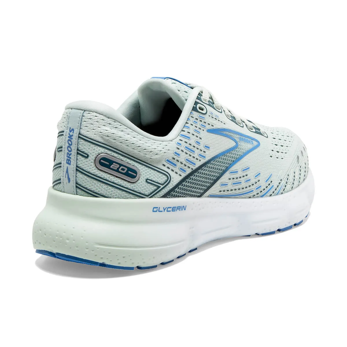 Brooks Glycerin 20 Womens | Blue Glass/marina/legion Blue