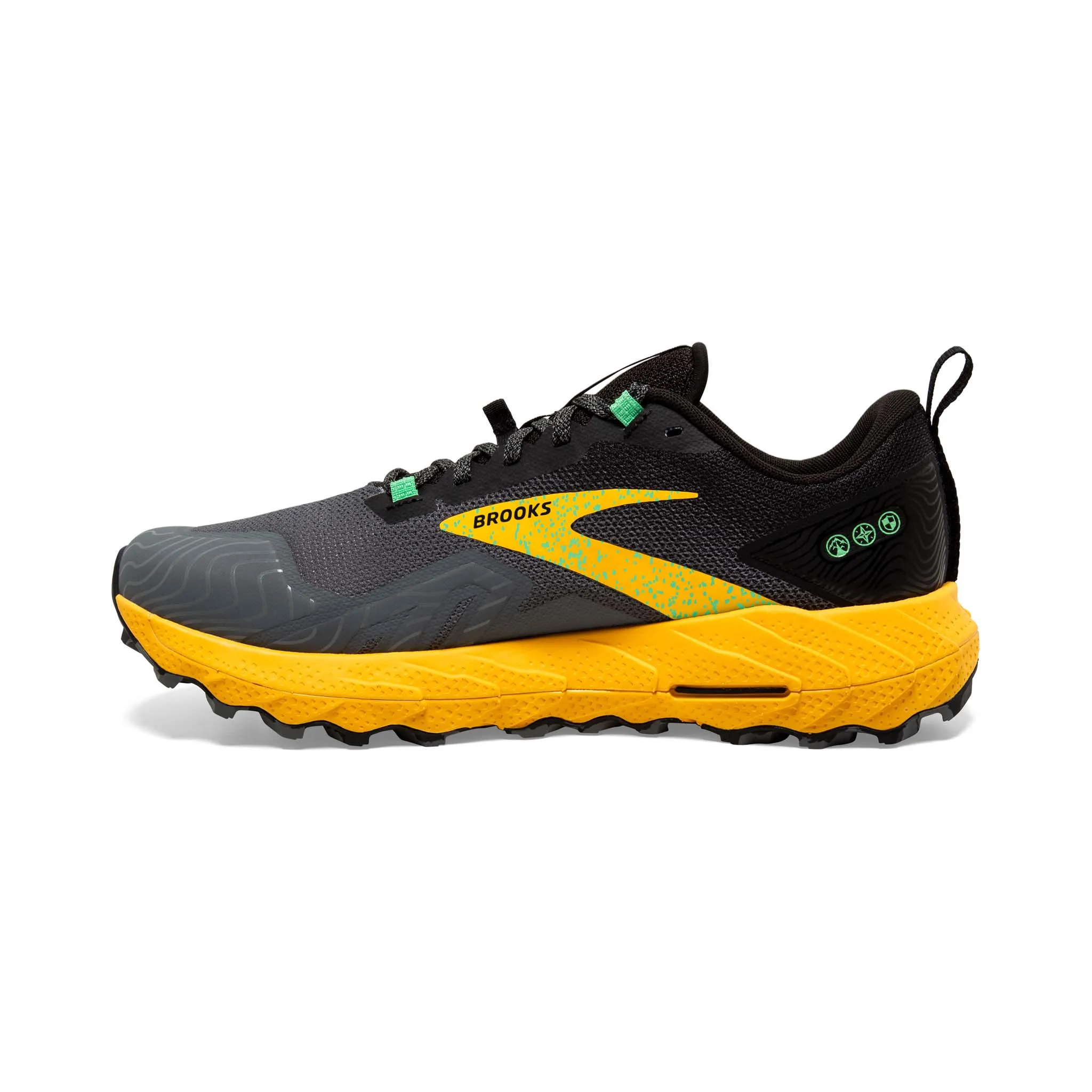 Brooks | Men's Cascadia 17 Running Shoes - Lemon Chrome