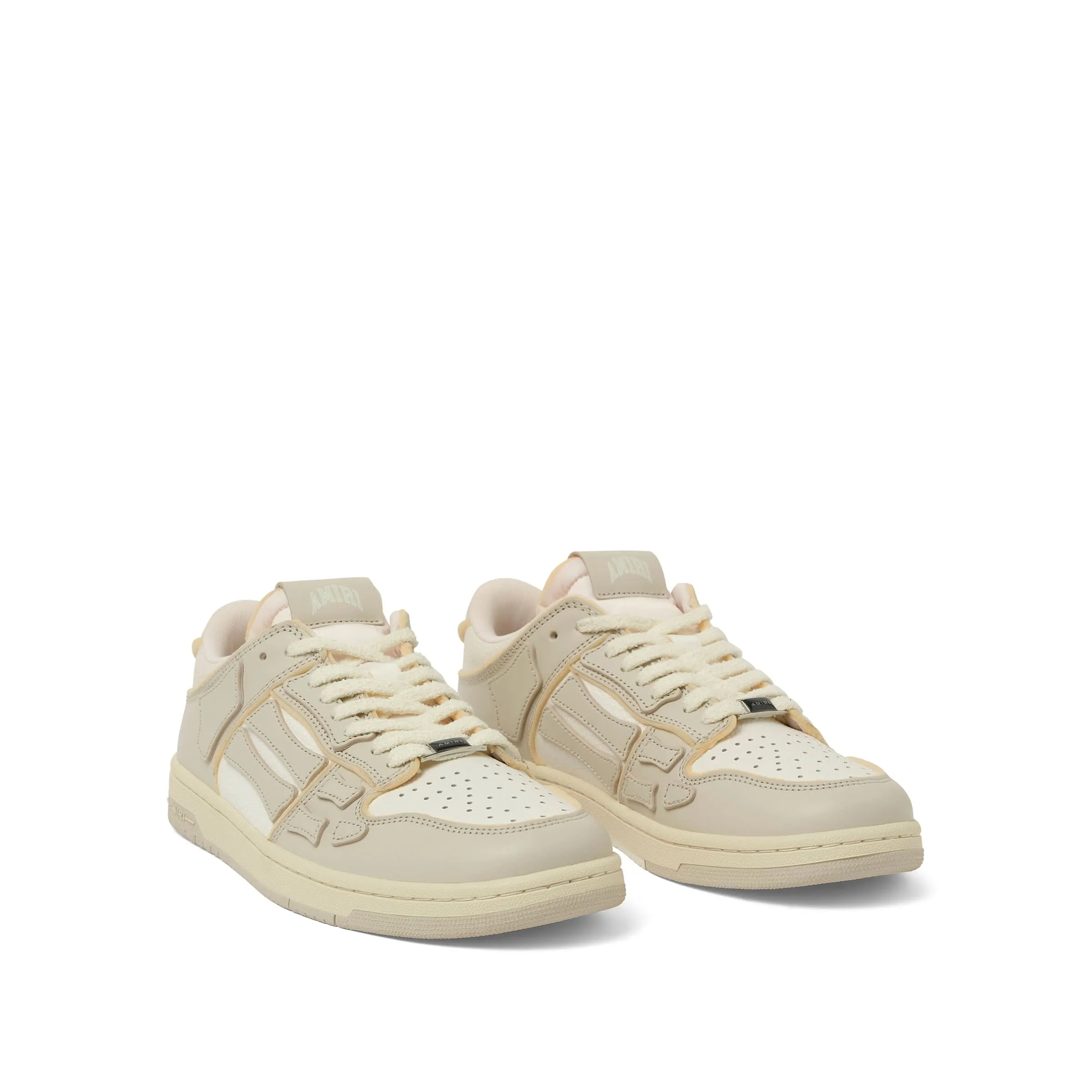 Collegiate Skeleton Sneaker in Birch/White