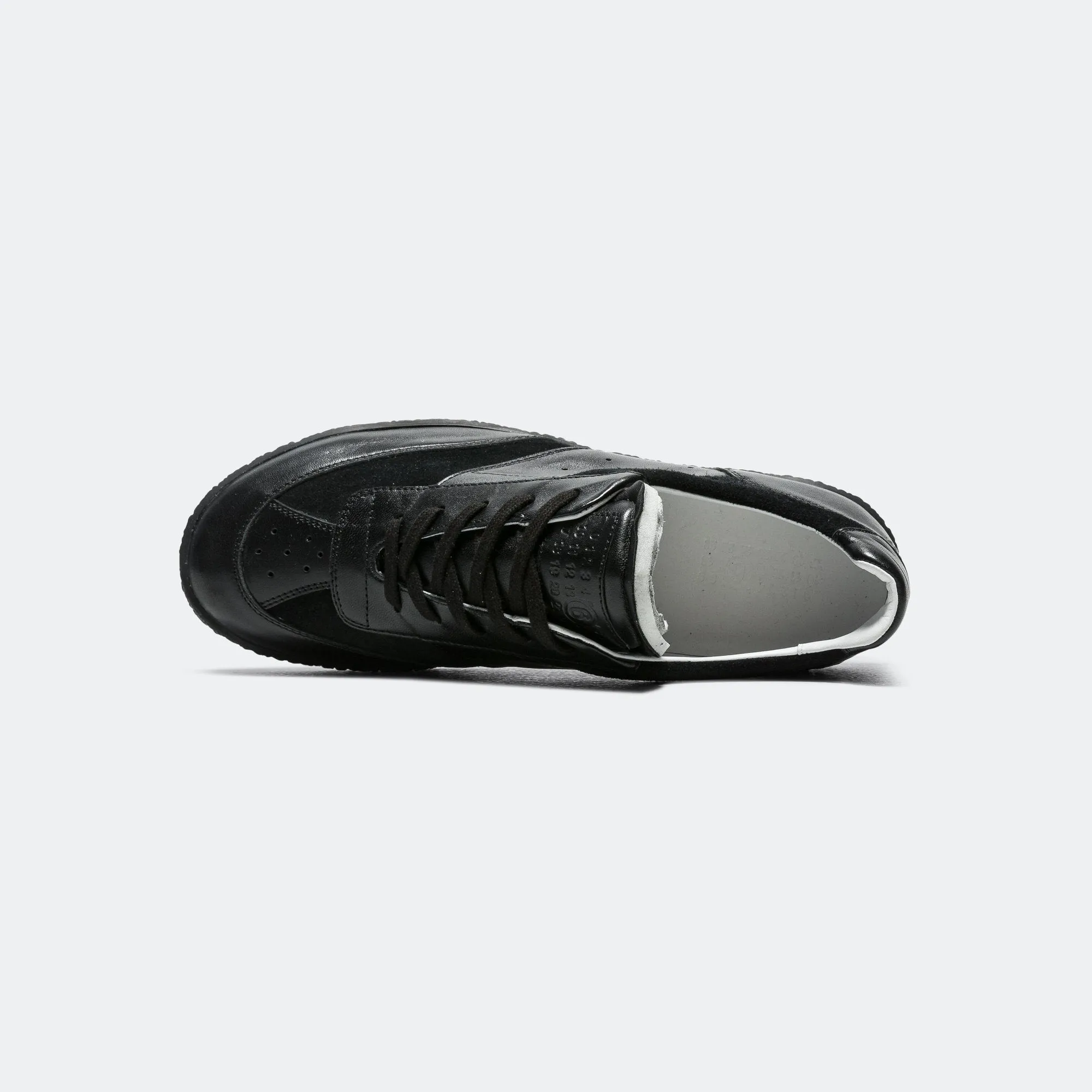 Court Sneakers - Black Leather