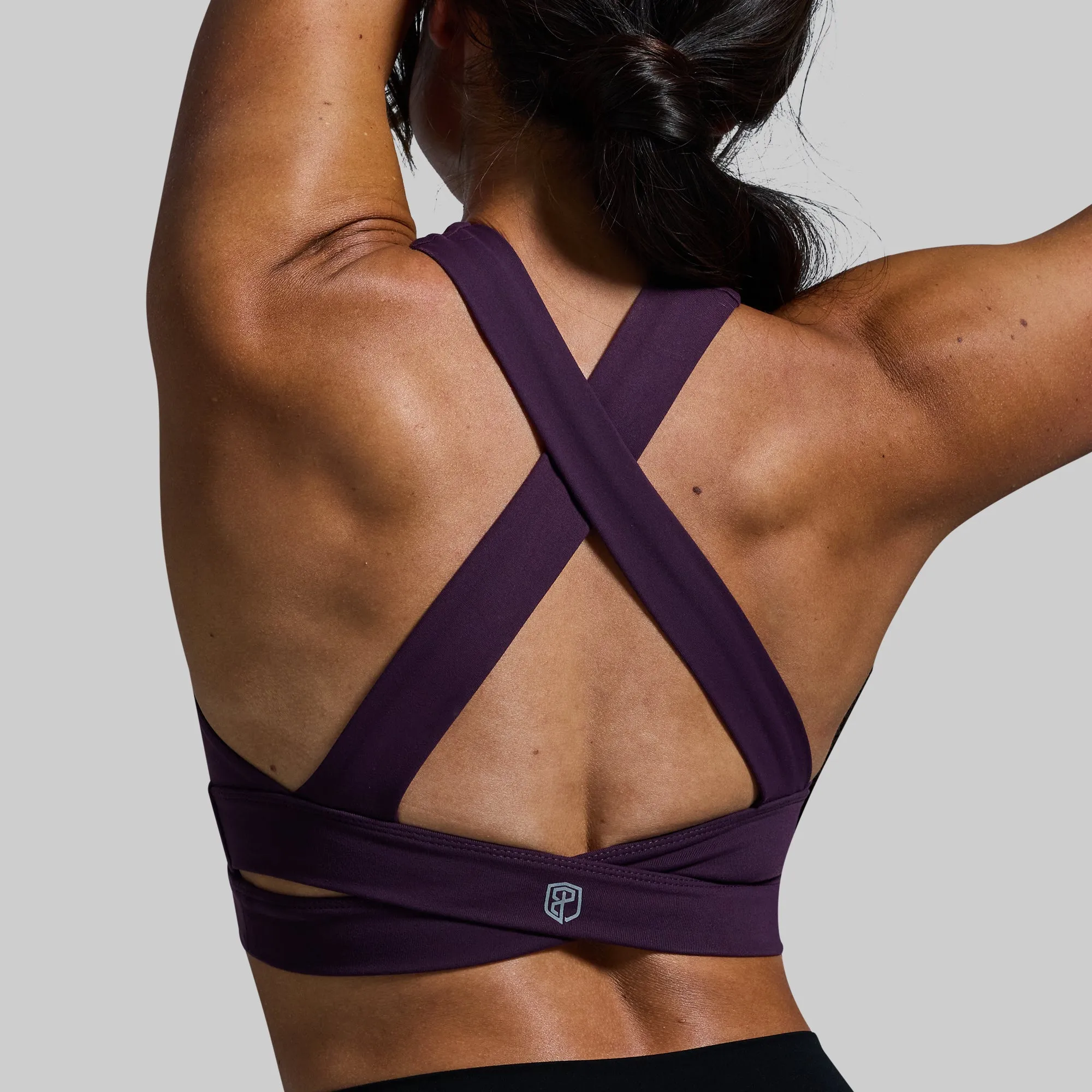 Double Cross Sports Bra (Plum)