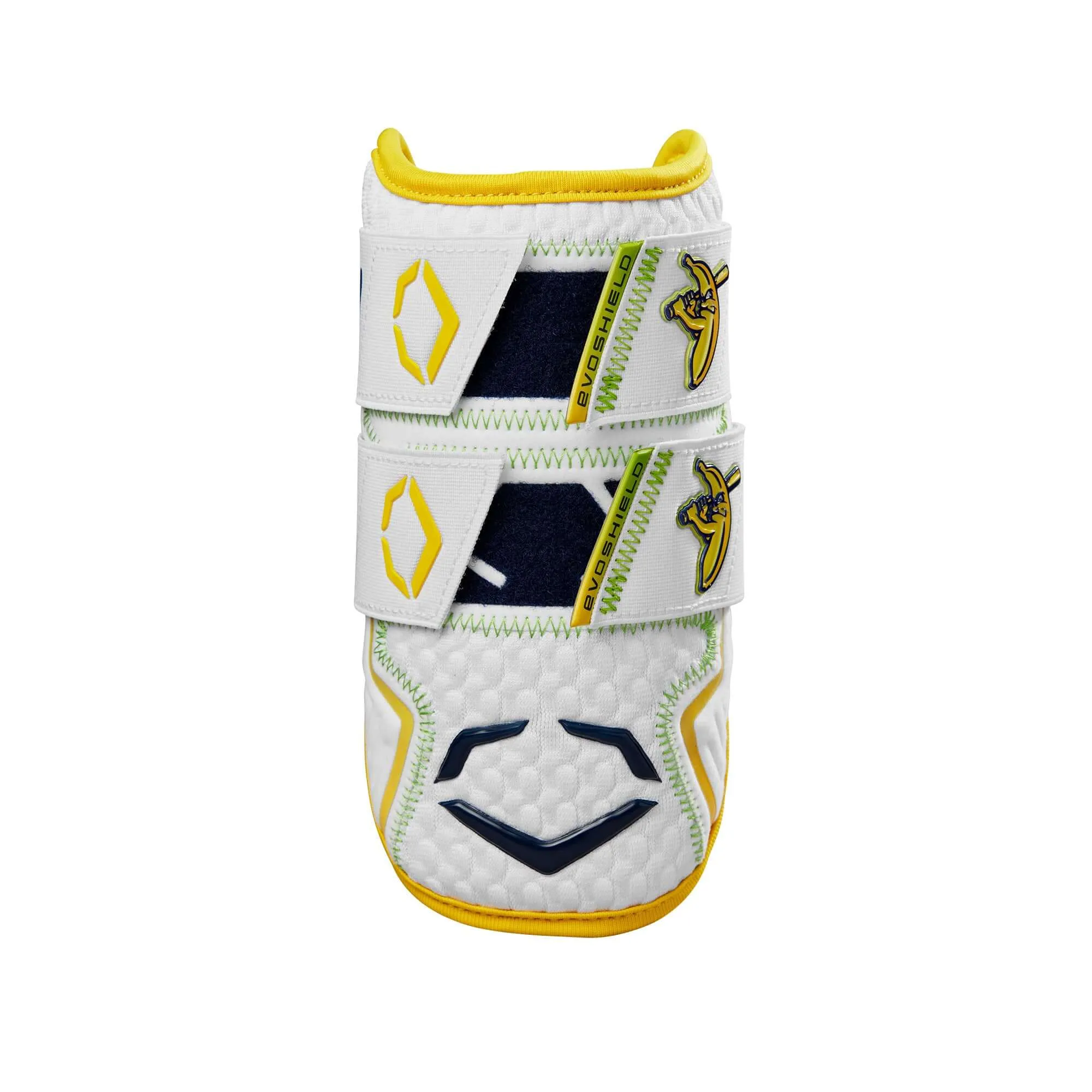 Evoshield X-SRZ Savannah Bananas Double Strap Elbow Guard White/Yellow