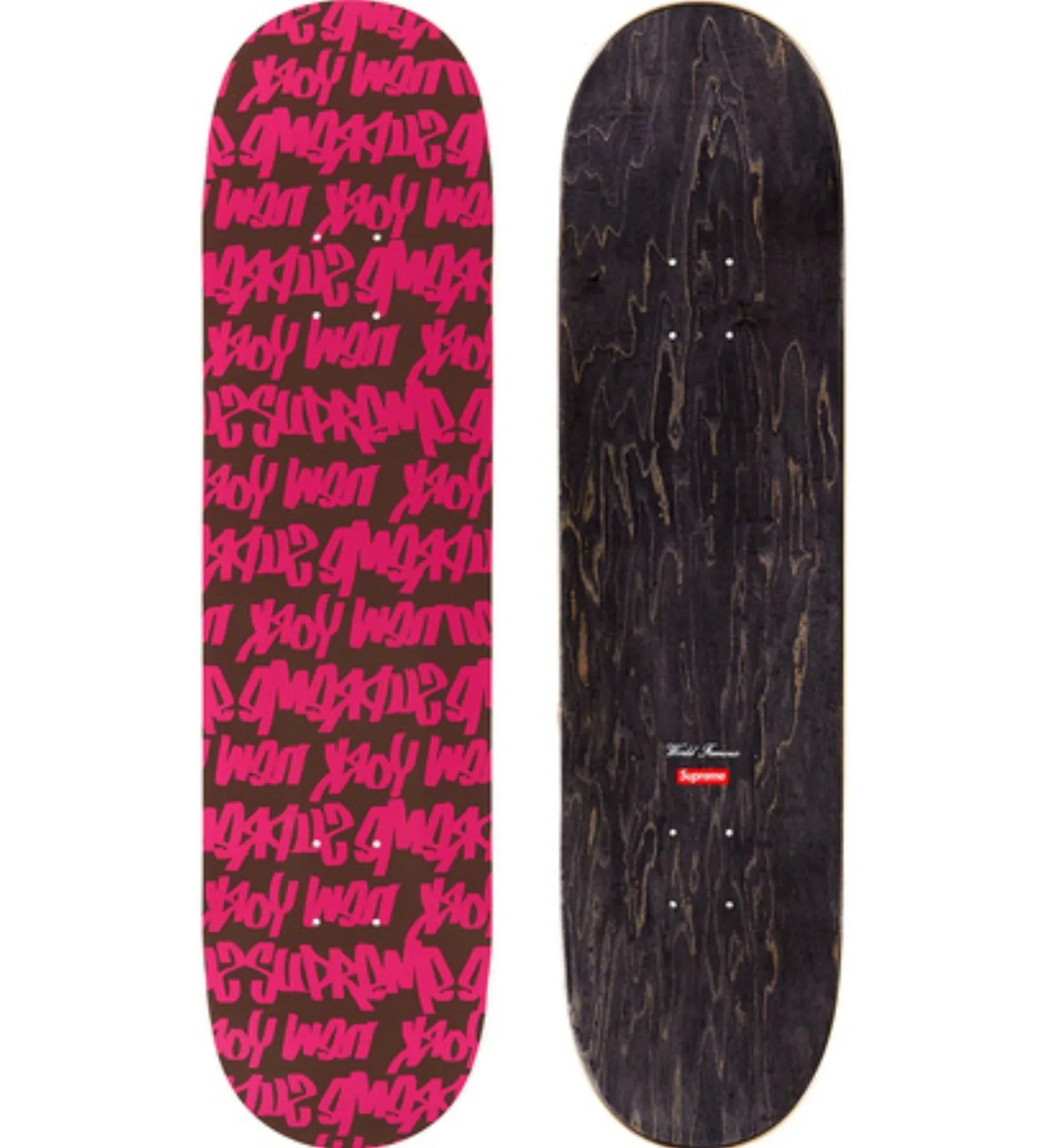 Fat Tip Brown Skateboard Art Deck by Supreme