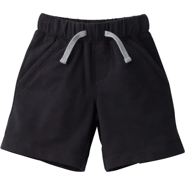 Favorite Team Matching Terry Cotton Shorts - Black (12M-5T)