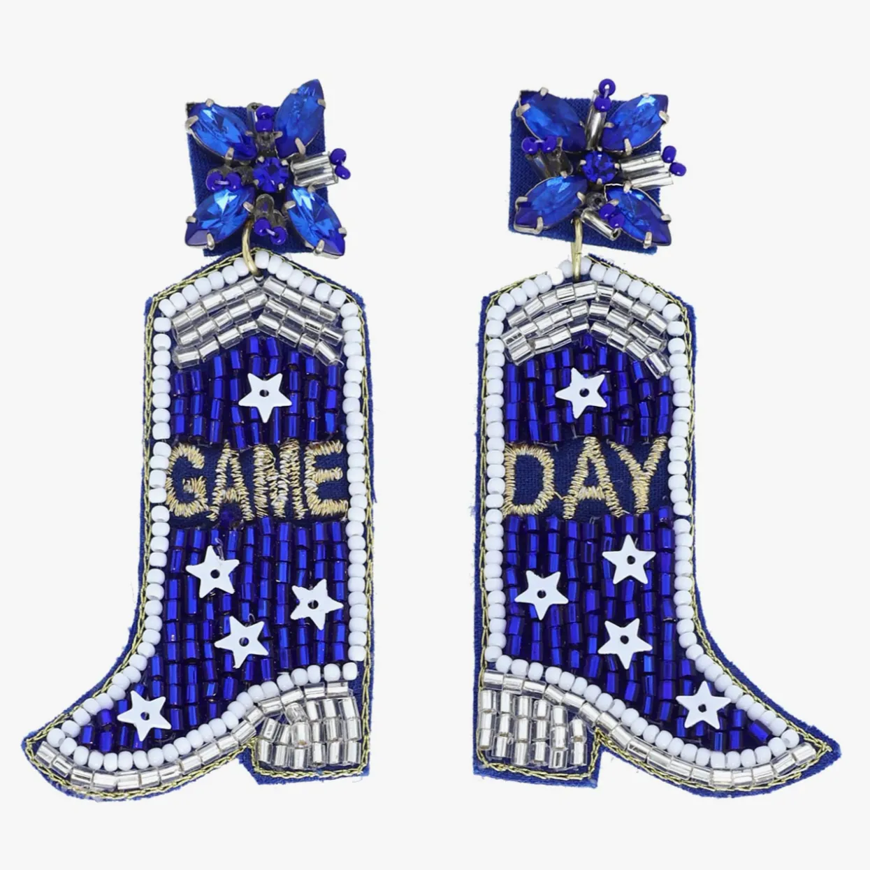 Game Day Cowboy Boot Dangle Earrings