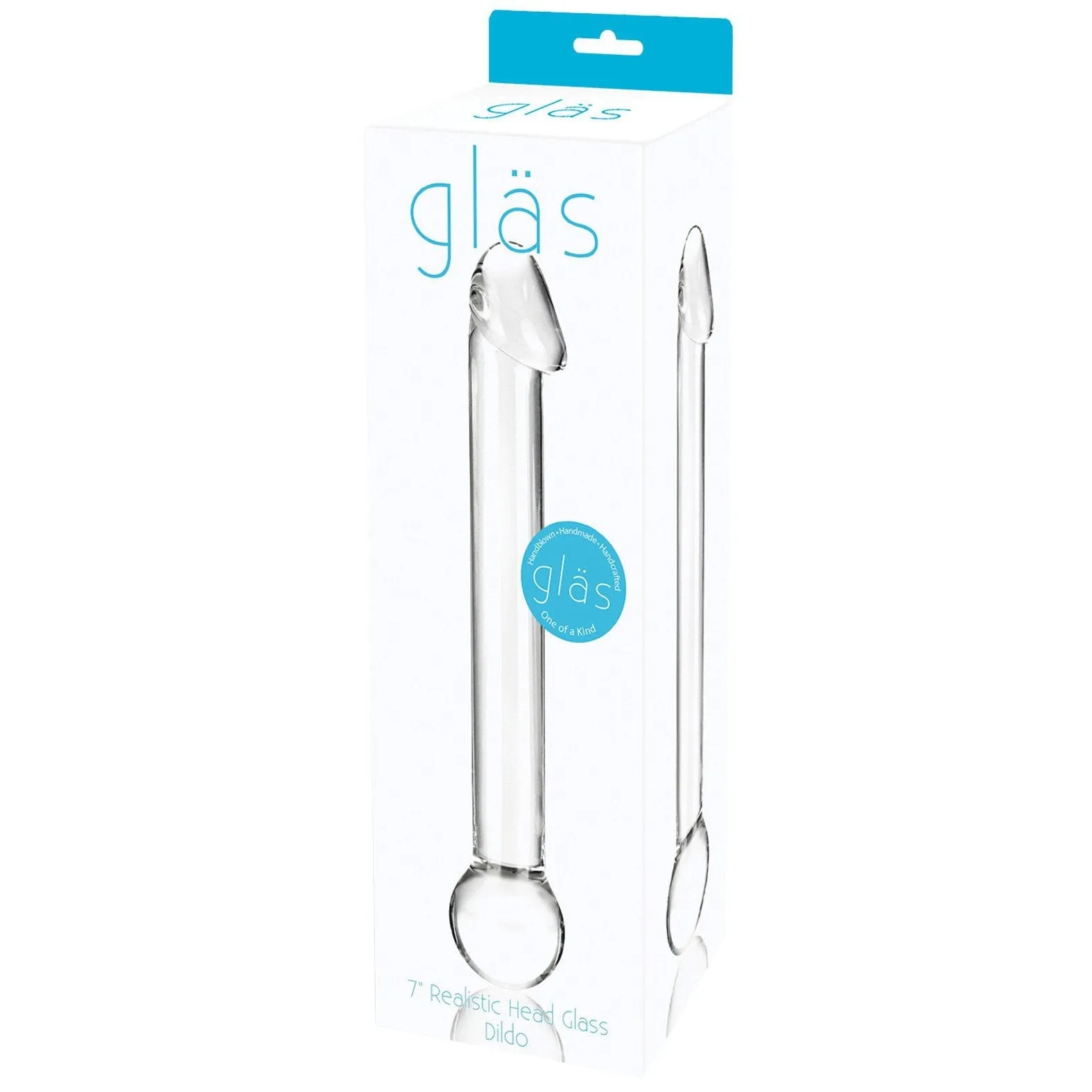 Glas 7" Realistic Head Glass Dildo