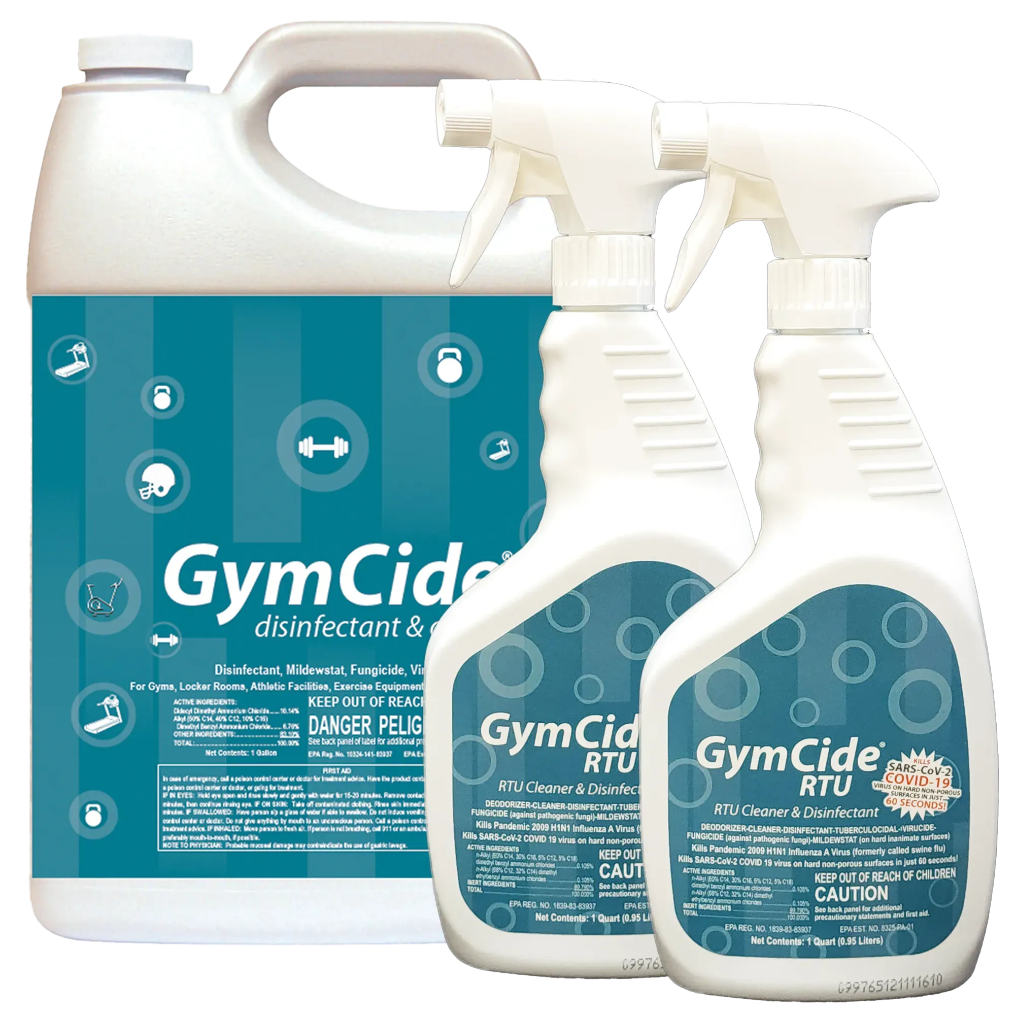 GymCide Ready-To-Use Sport Disinfectant & Cleaner, Quart