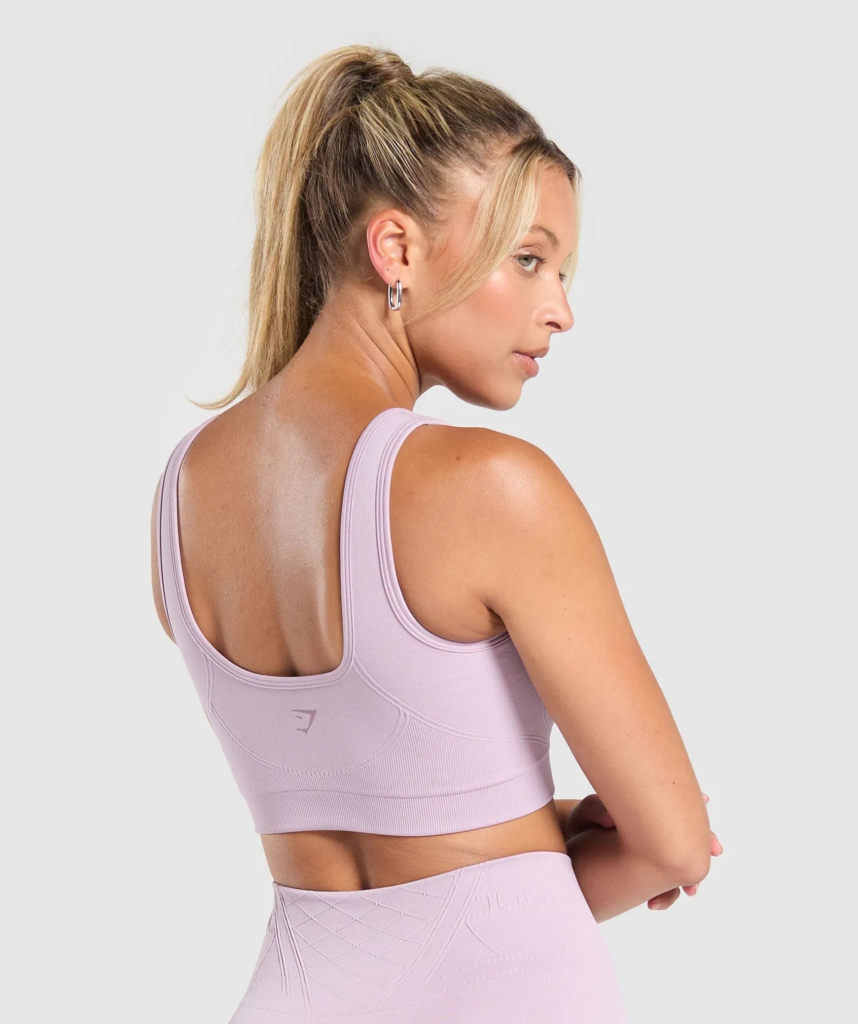 Gymshark Corset Seamless Sports Bra - Warm Lilac