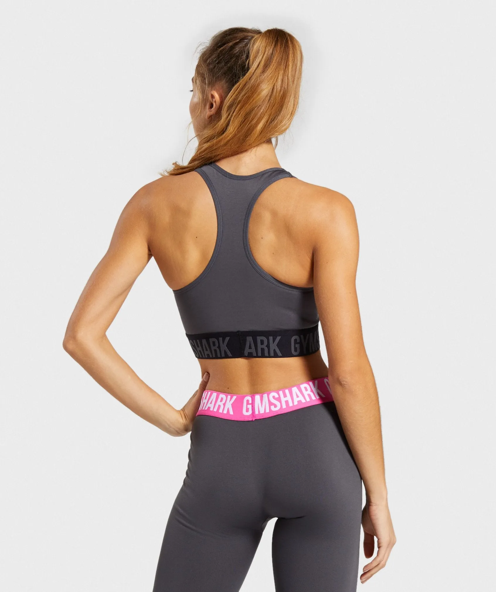 Gymshark Fit Sports Bra - Charcoal/Black