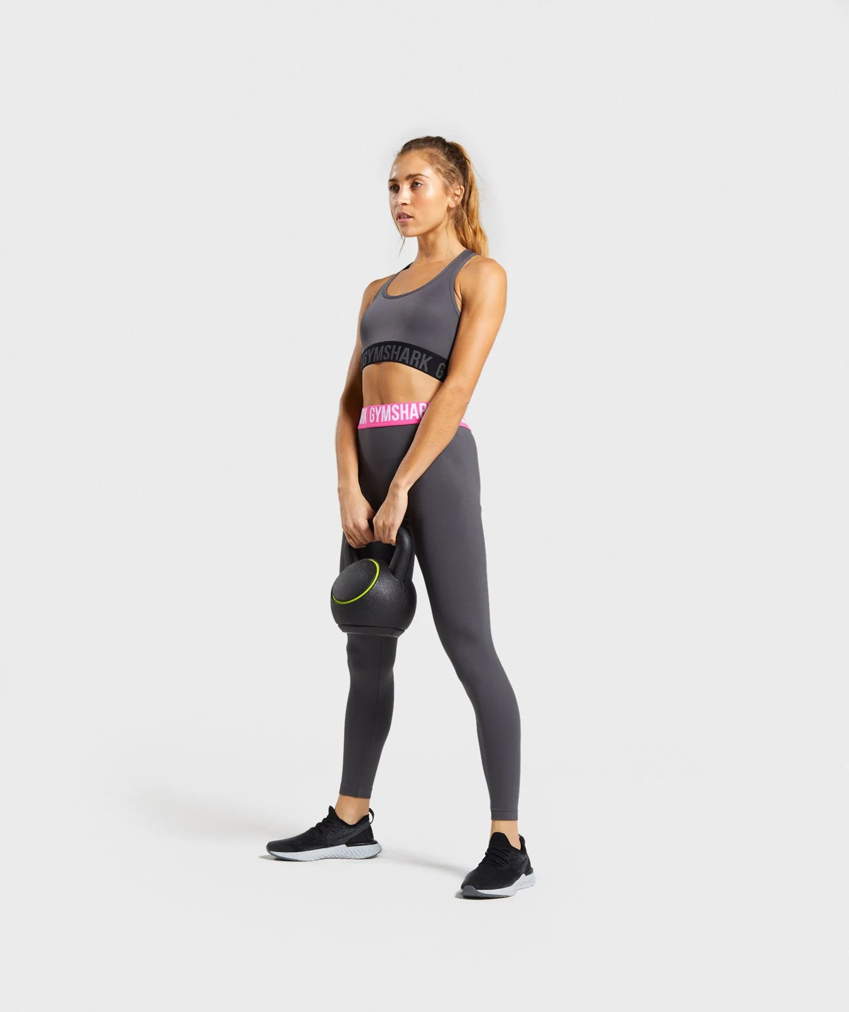 Gymshark Fit Sports Bra - Charcoal/Black