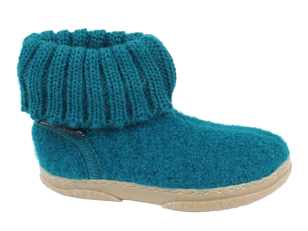 Haflinger Children's slippers Toni Petrol