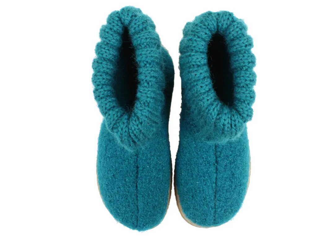 Haflinger Children's slippers Toni Petrol