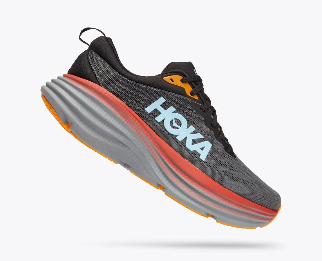 Hoka Bondi 8 Mens Running Shoe - Anthracite/Castlerock