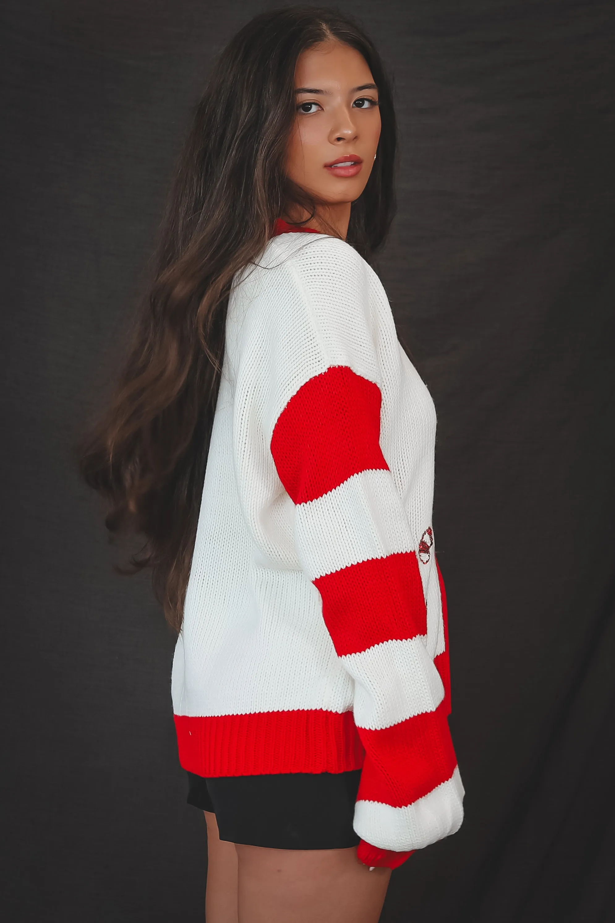 Holly Jolly Holiday Candy Cane Sweater