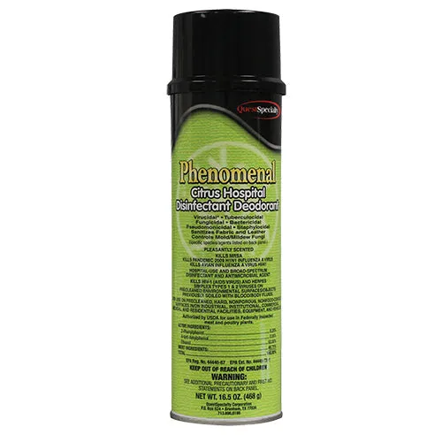 Hospeco® Citrus Phenomenal Disinfectant Spray (16.5 oz Aerosol Cans) – Case of 12