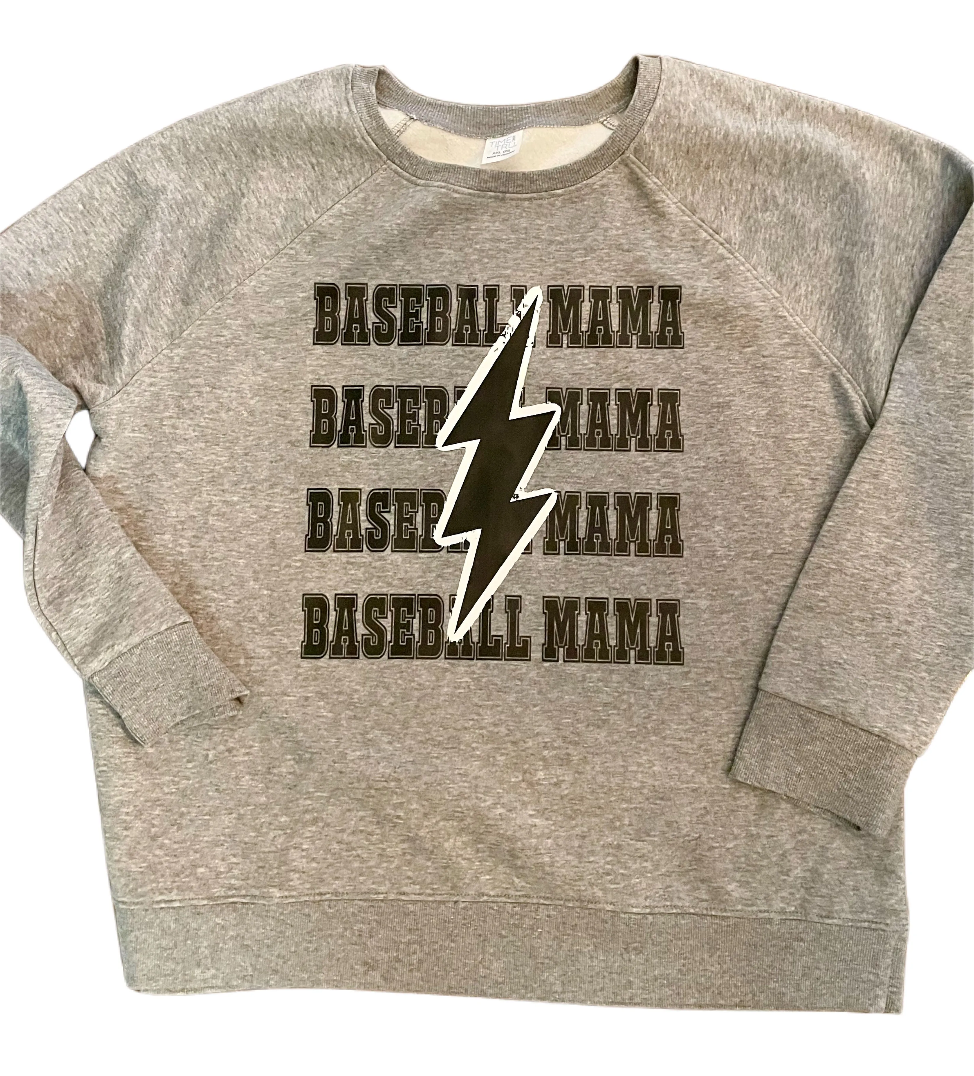 Lightening Baseball Mama Sweatshirt