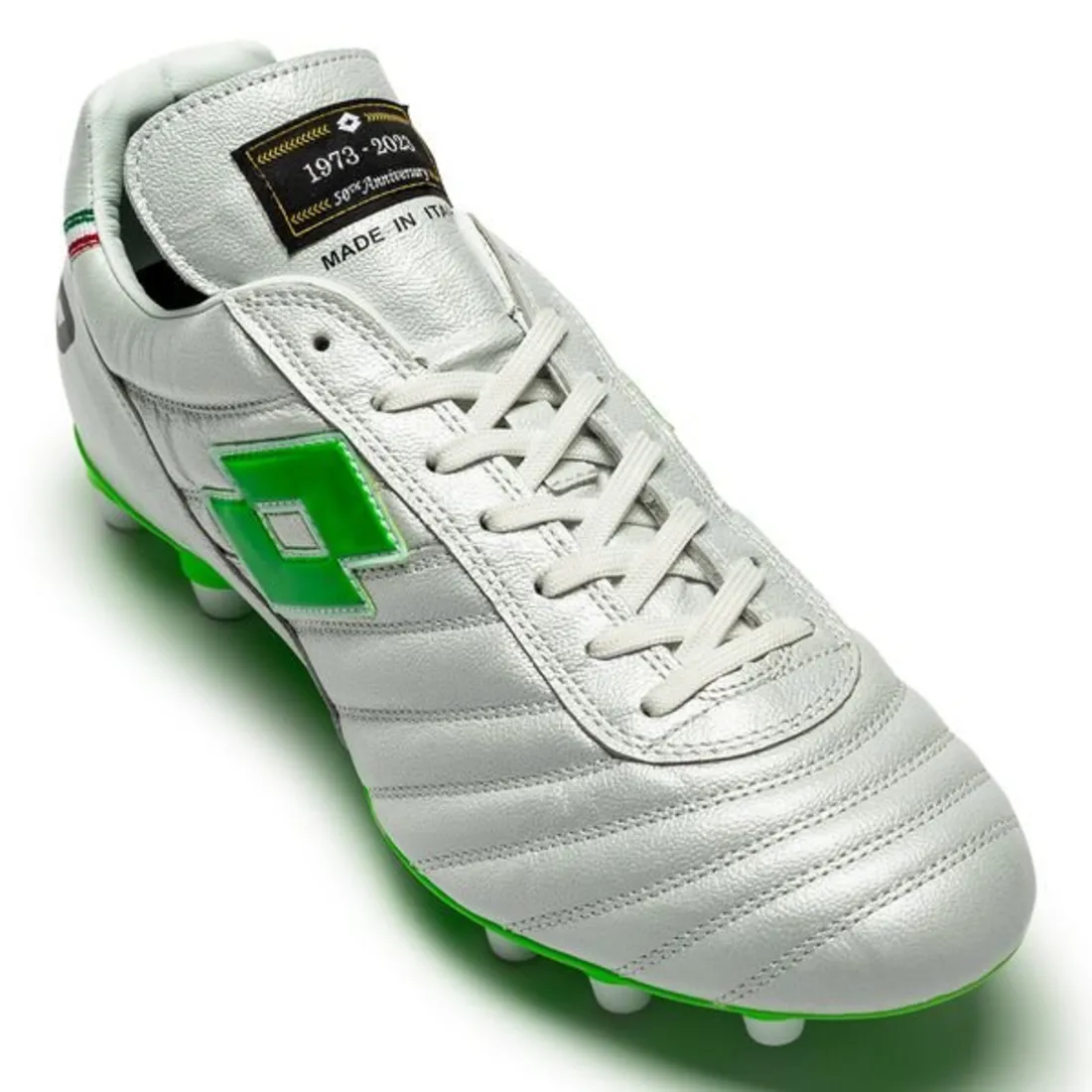 Lotto Stadio OG II FG 50 Years Anniversary 50 Icons Men's Football Boots SILVER