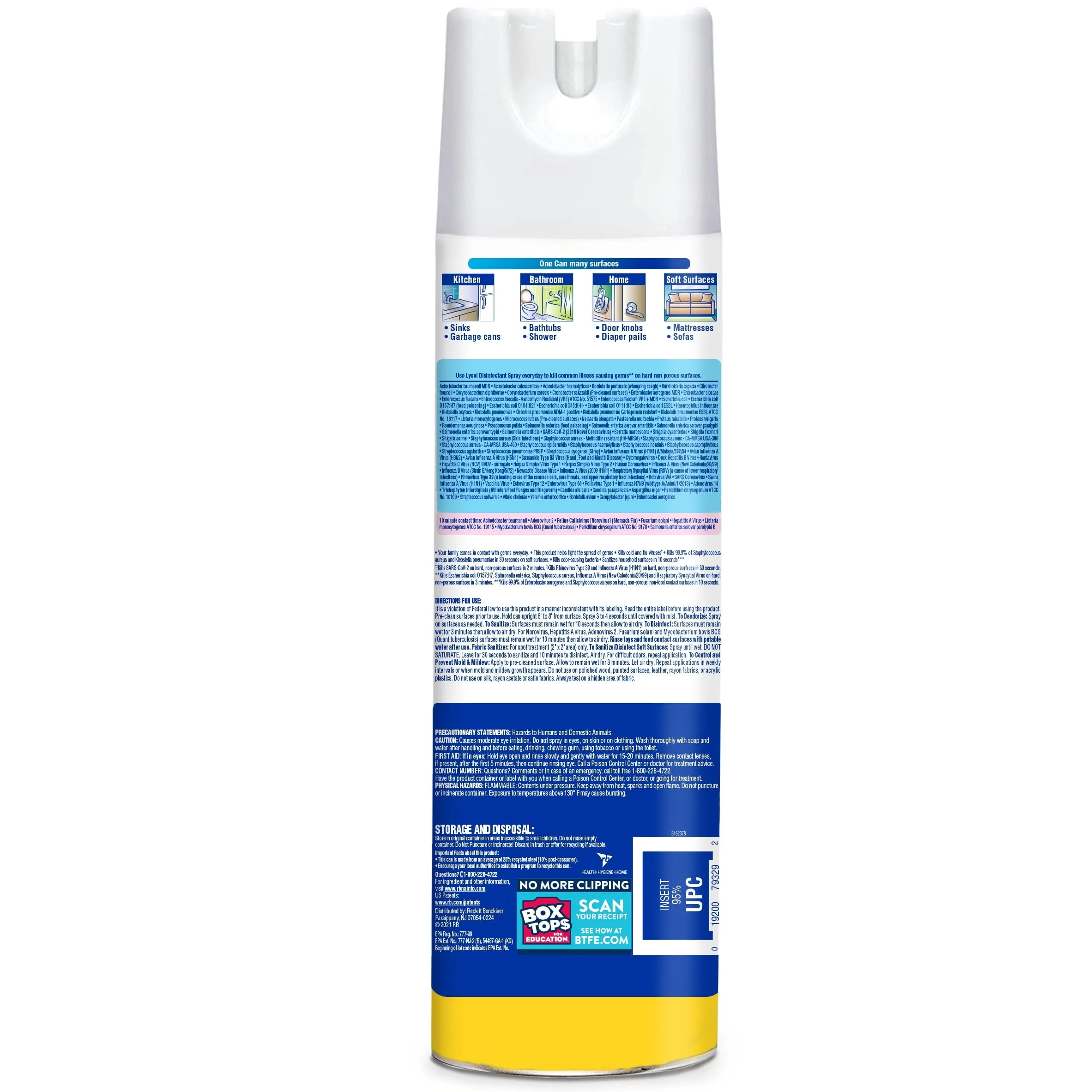 LYSOL® Disinfectant Spray - Lemon Breeze® 4/(2x19) oz.