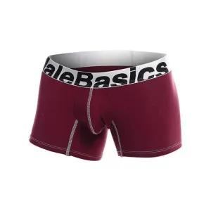 Male Basics Performance Boxer Burgundy