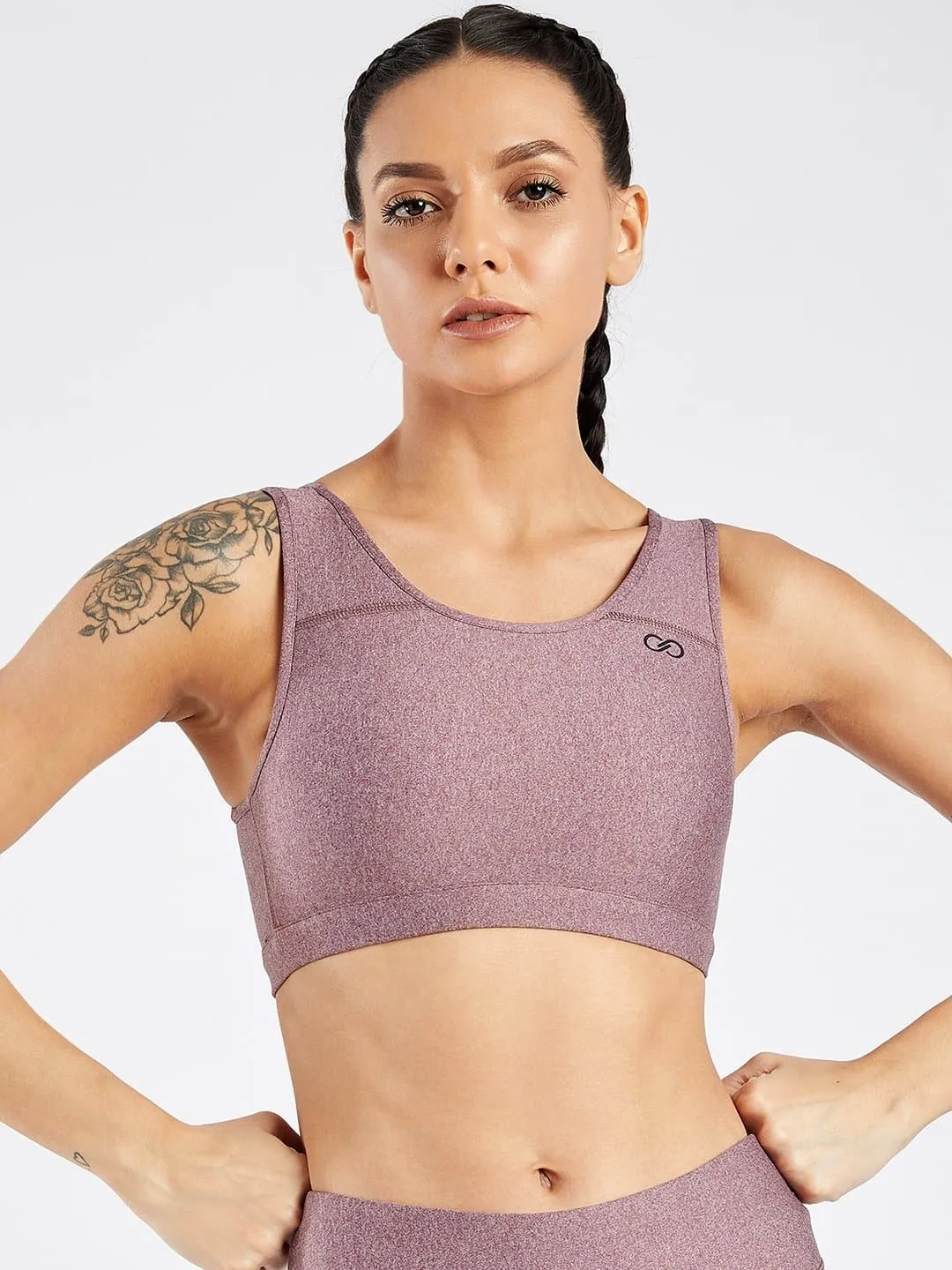 Maxtreme Pace Mellow Rose High Neck Sports Bra